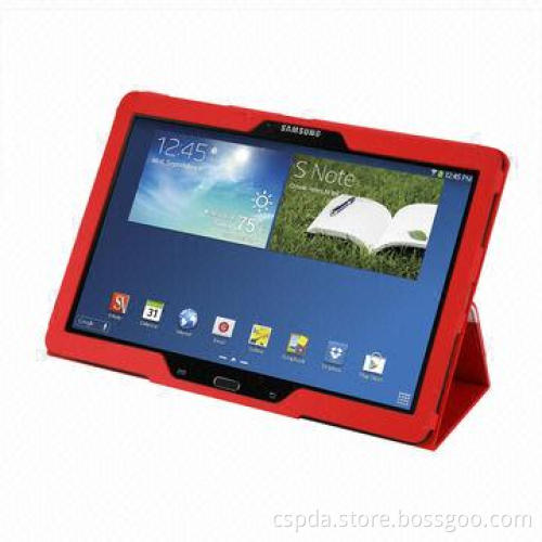 Book Folio Slim pu Case for Samsung Galaxy Note Pro 12.2, with White Stripe and Name Card Slot